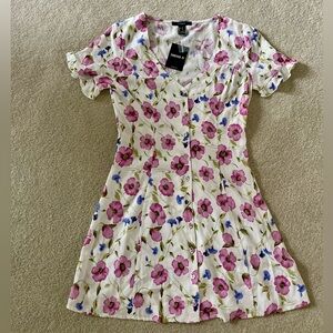 Forever 21 Floral Button-Down Dress